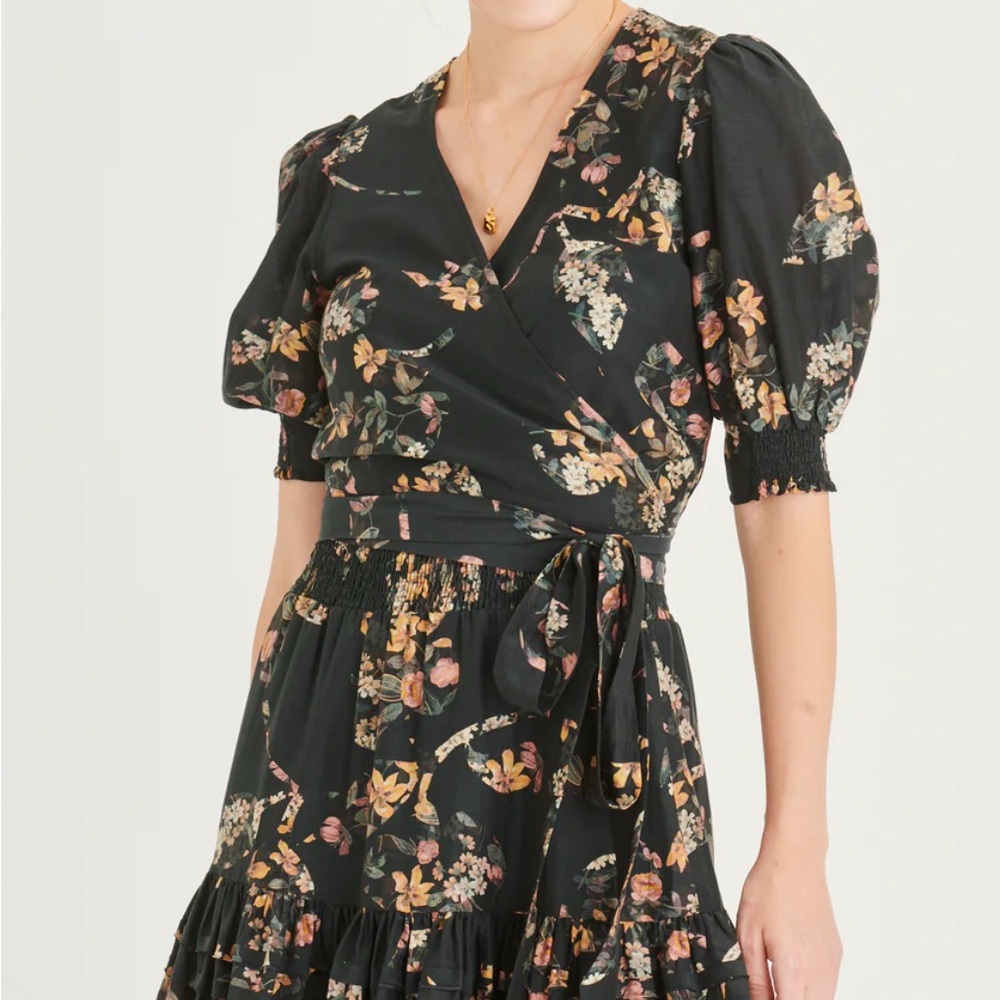 SECRET MISSION WRAP BLOUSE XS
